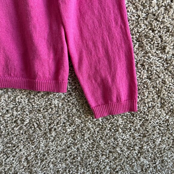 Pendleton Womens L Turtleneck Sweater L 100% Merino Wool Soft Lightweight Pink - Picture 3 of 8